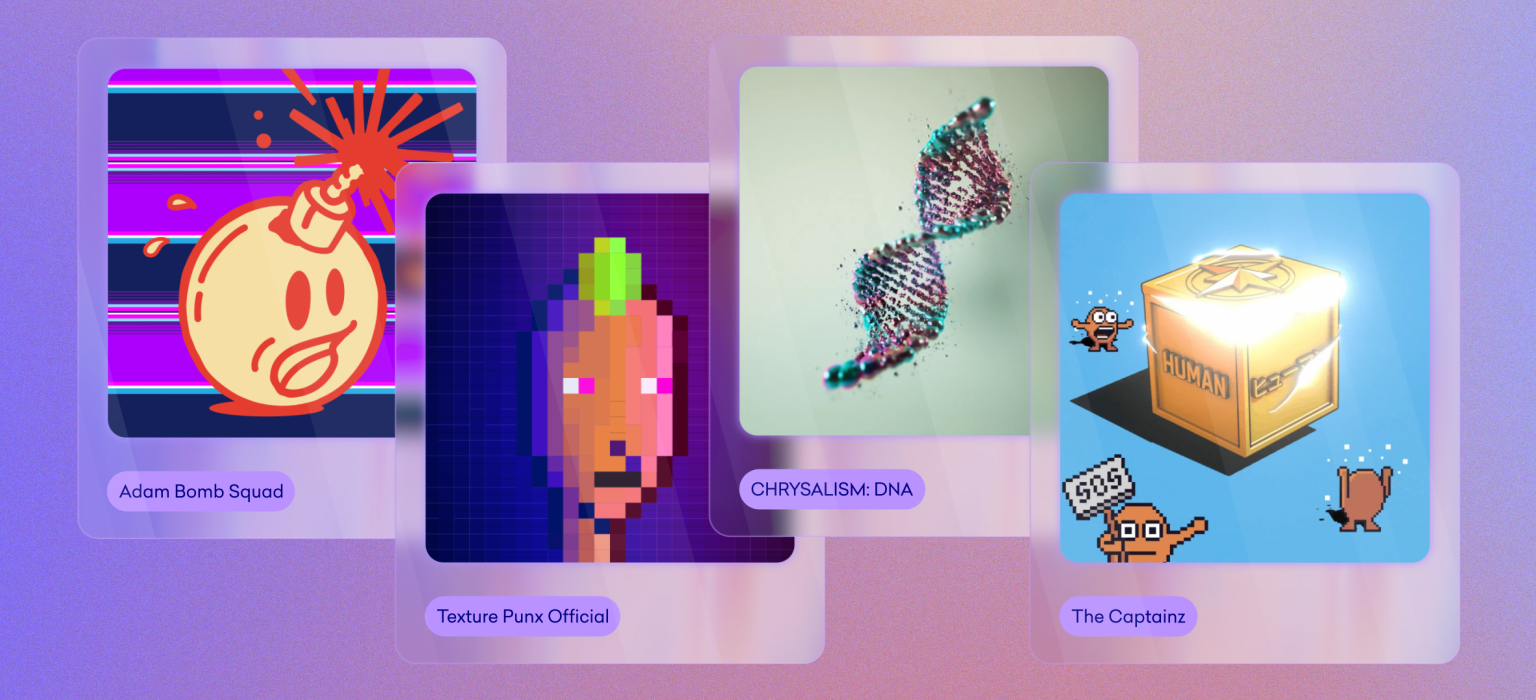 Adam Bomb Squad, Texture Punx Official, CHRYSALISM: DNA, The Captainz and more collections added to Kraken NFT