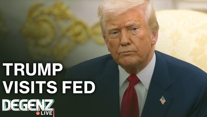 ALTS HEAD LOWER, GOLDMAN SACHS TO TOKENISE FUNDS, TRUMP VISITS FED