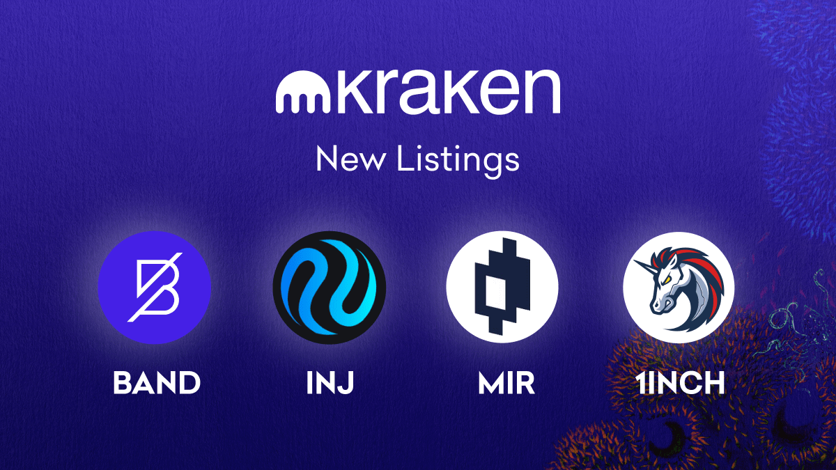BAND, INJ, MIR and 1INCH trading starts August 10 – Deposit Now