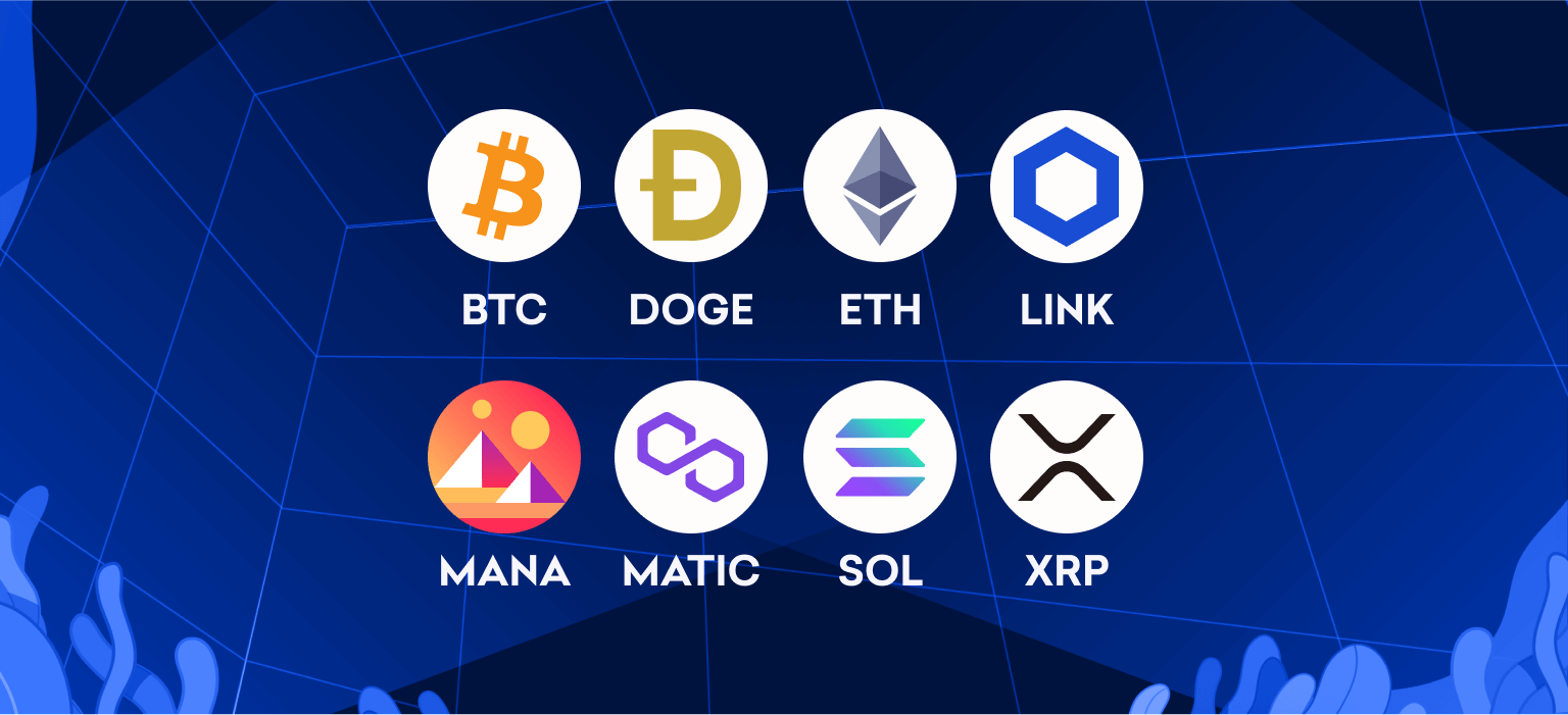 Expanded margin pairs available for BTC, XRP, ETH, MATIC, LINK, DOGE, SOL and MANA