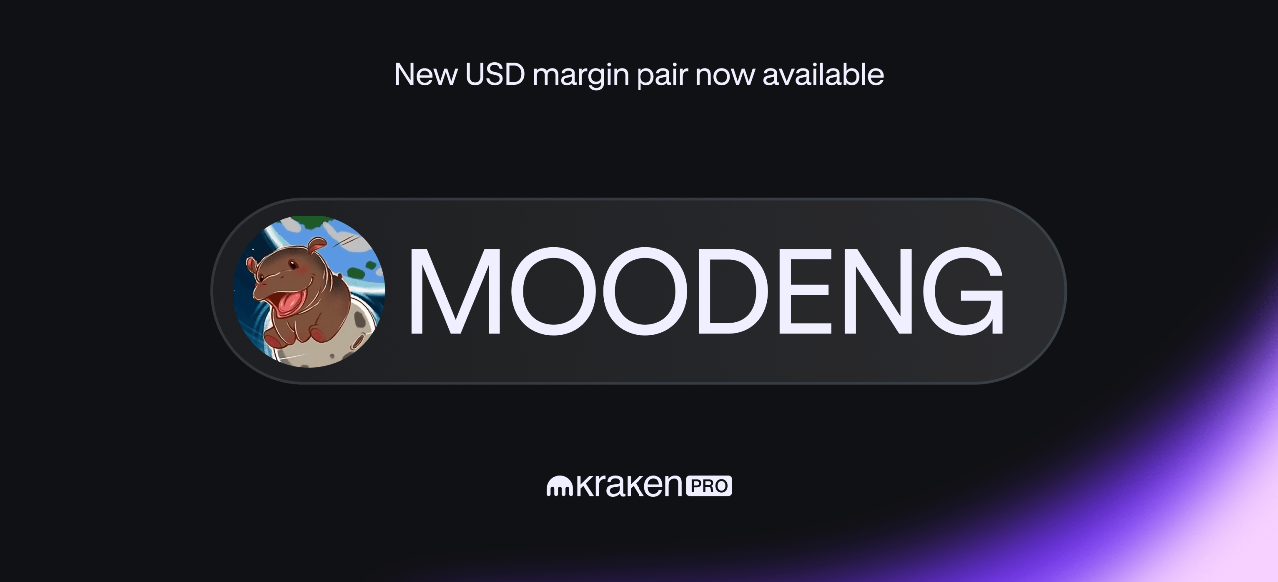 Expanded USD margin pairs available for MOODENG