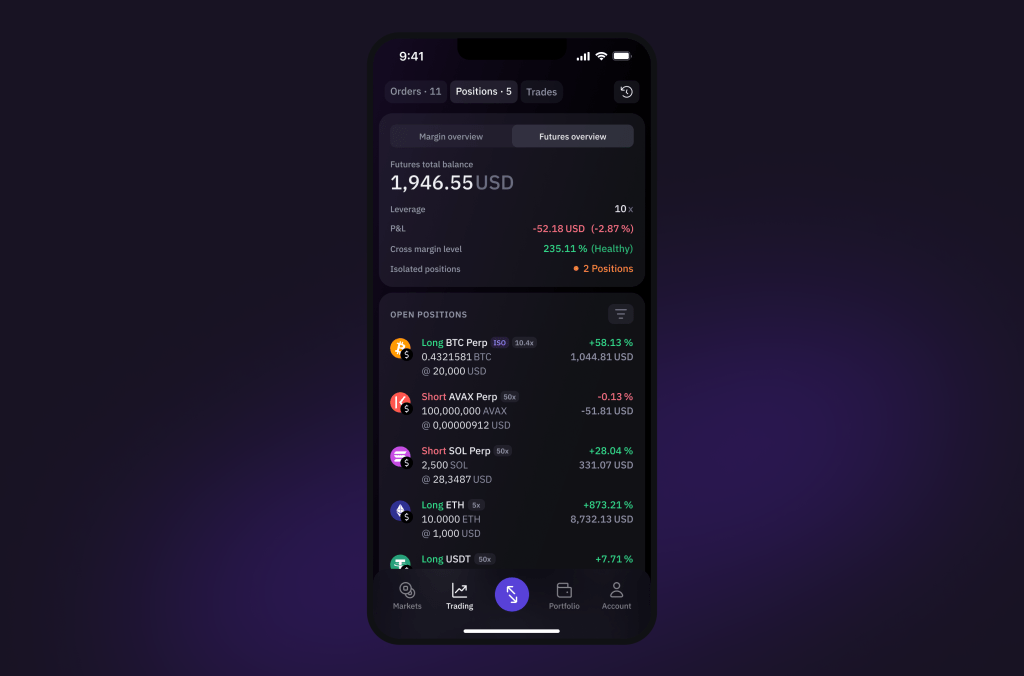 Join the thousands already trading futures on the Kraken Pro mobile app