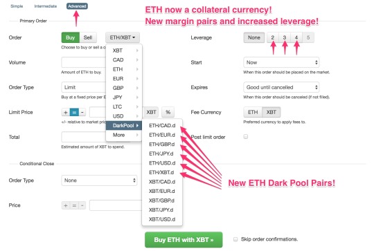 Kraken Introduces Ether Dark Pool and Major Enhancements to Margin Program