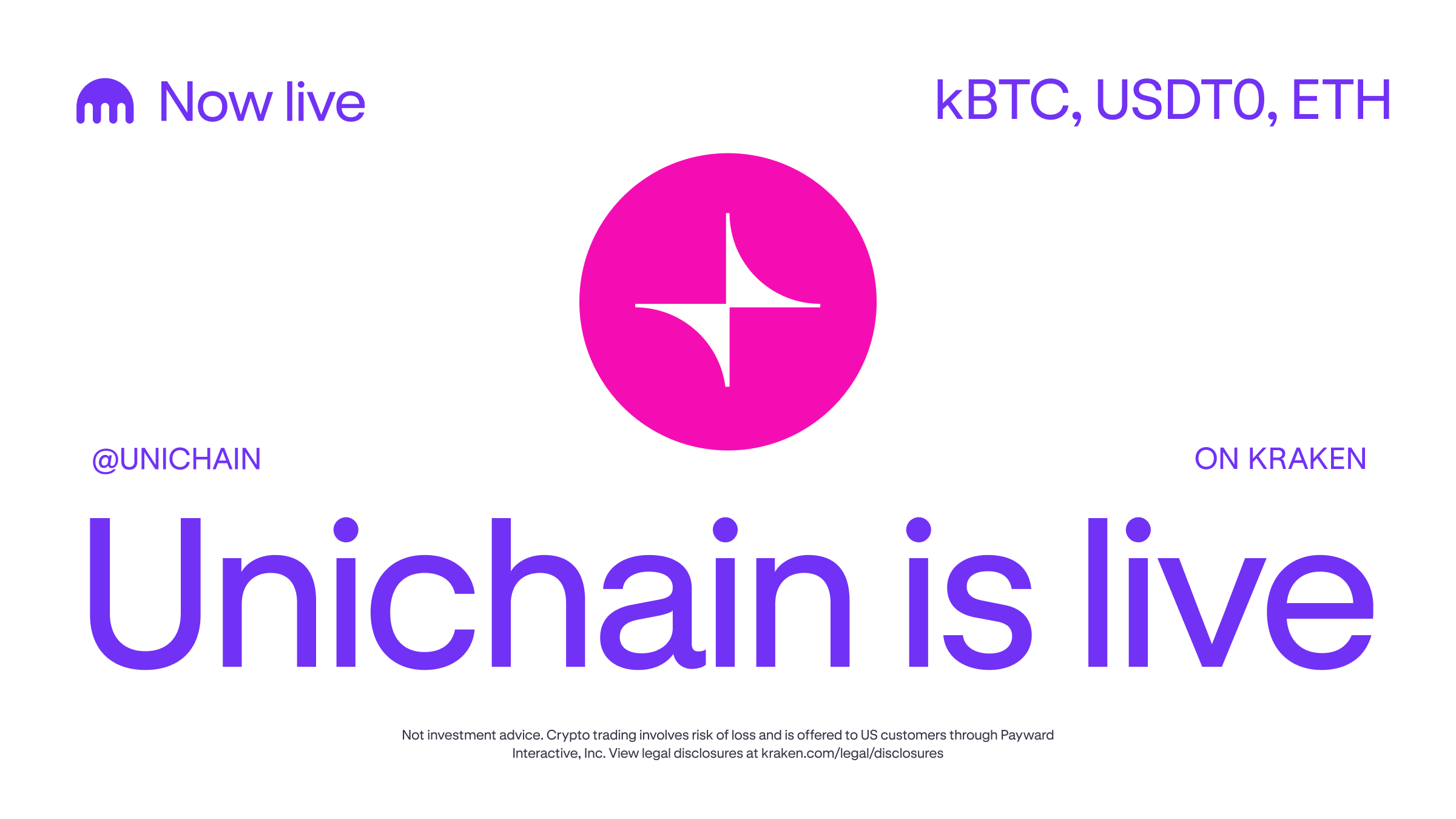 Kraken launches kBTC on Unichain