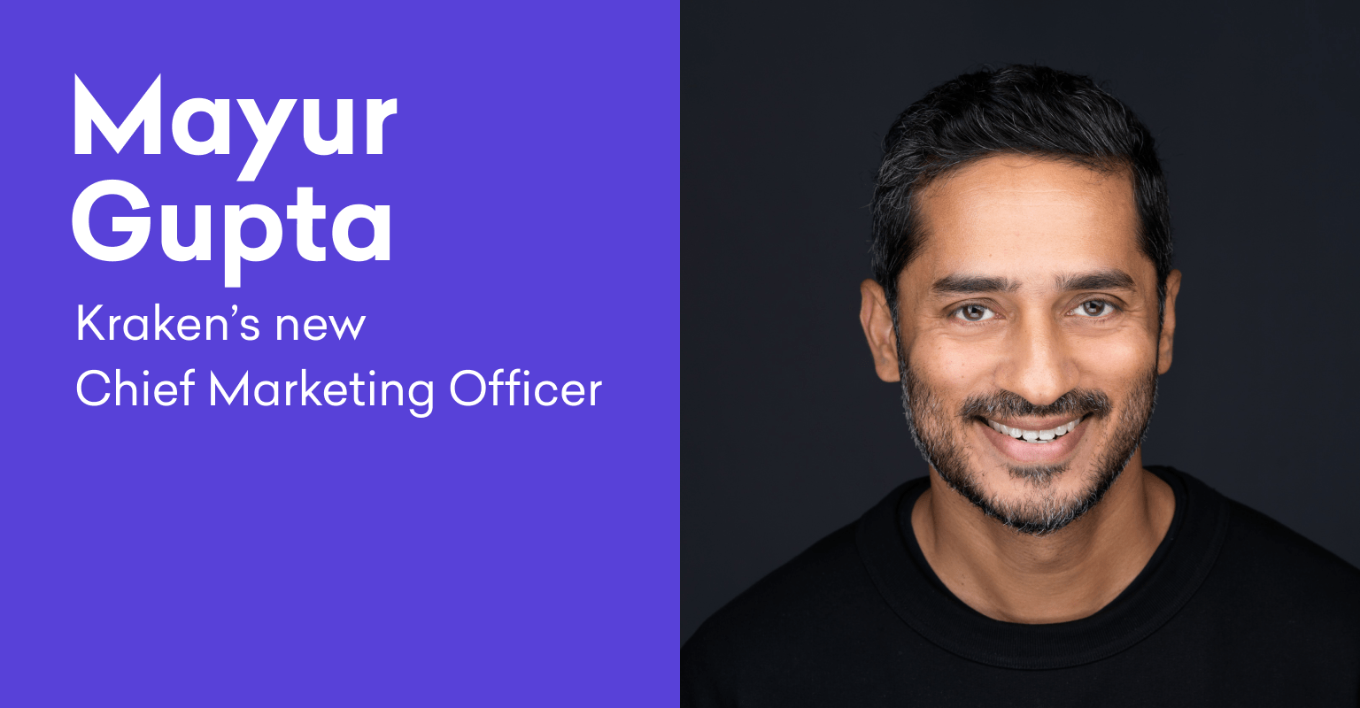 Kraken Welcomes Mayur Gupta as Chief Marketing Officer