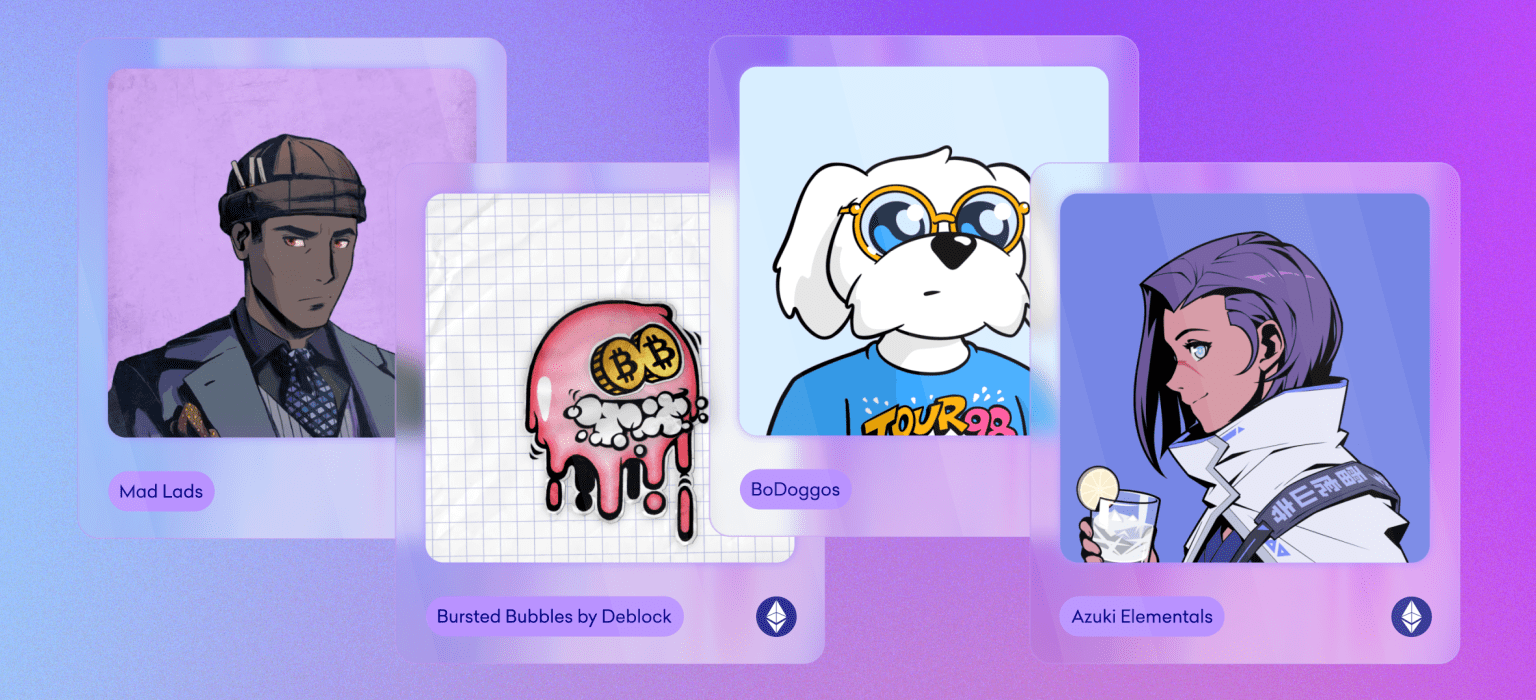 Mad Lads, Bursted Bubbles, BODOGGOS, Azuki Elementals and more collections added to Kraken NFT