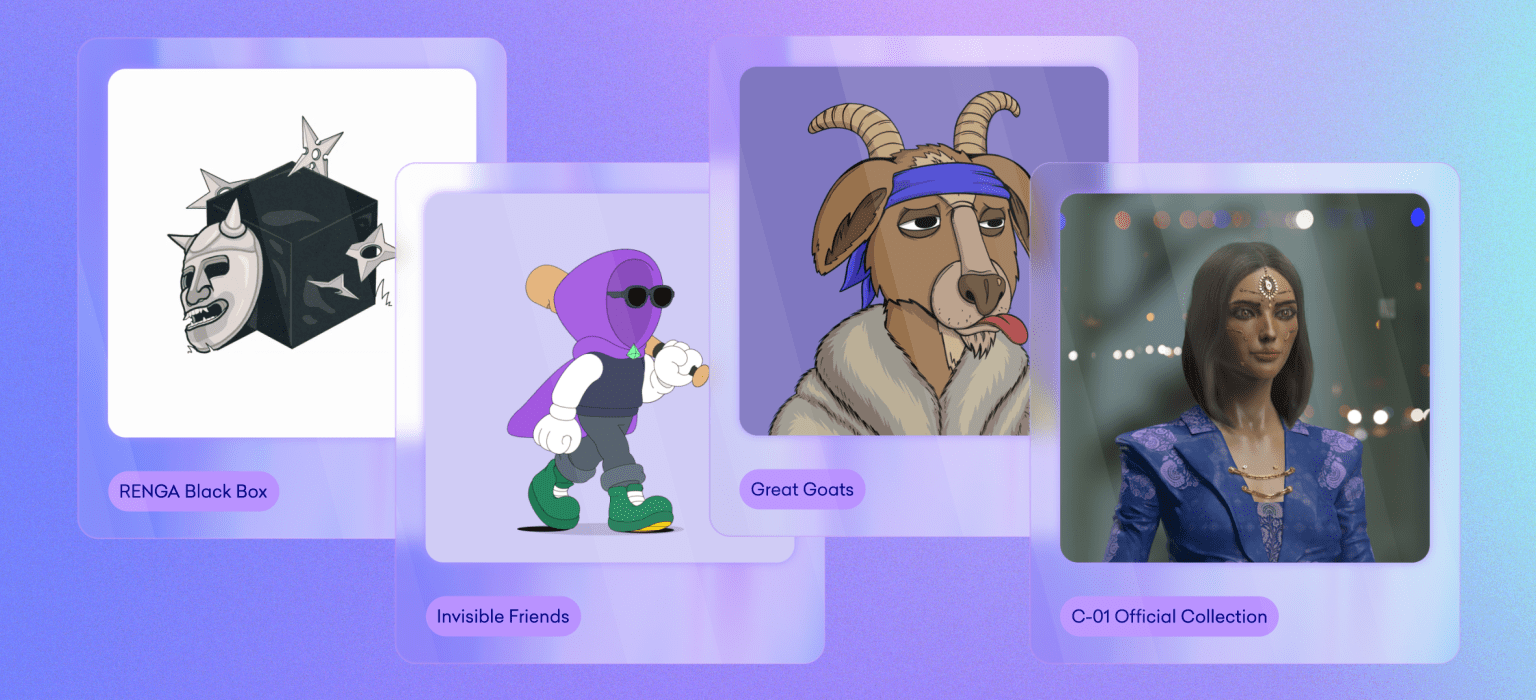 RENGA Black Box, Invisible Friends, Great Goats, C-01, and more collections added to Kraken NFT