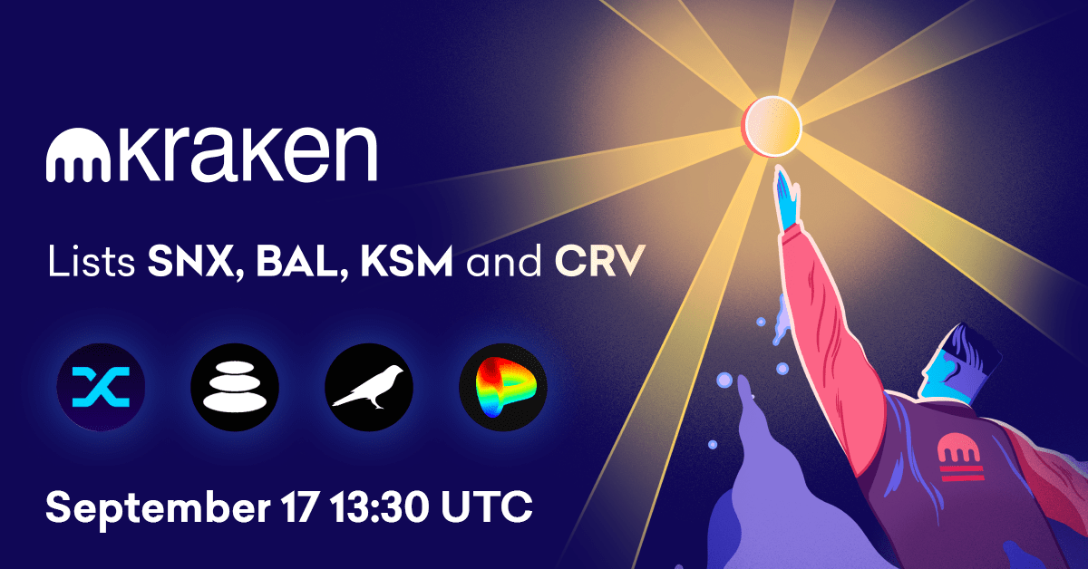 SNX, BAL, CRV and KSM – 4 New Crypto Assets Start Trading September 17