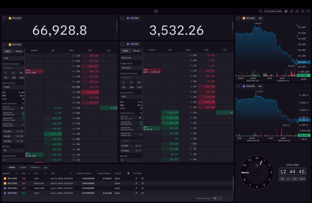 Streamline your order management with ladder trading on Kraken Desktop