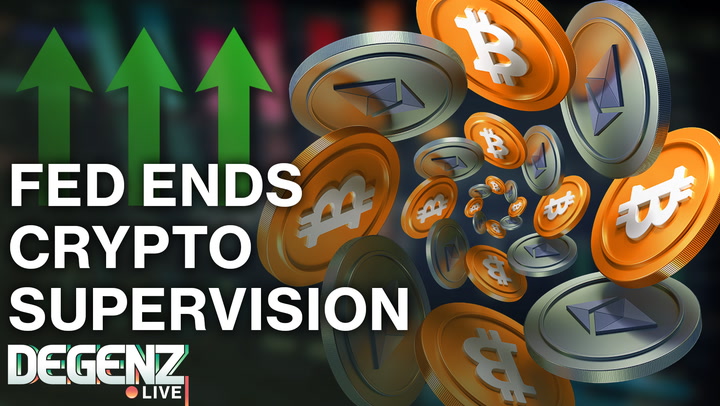 CRYPTO SLIDES, LINK LEADS ALTS, FED ENDS CRYPTO SUPERVISION