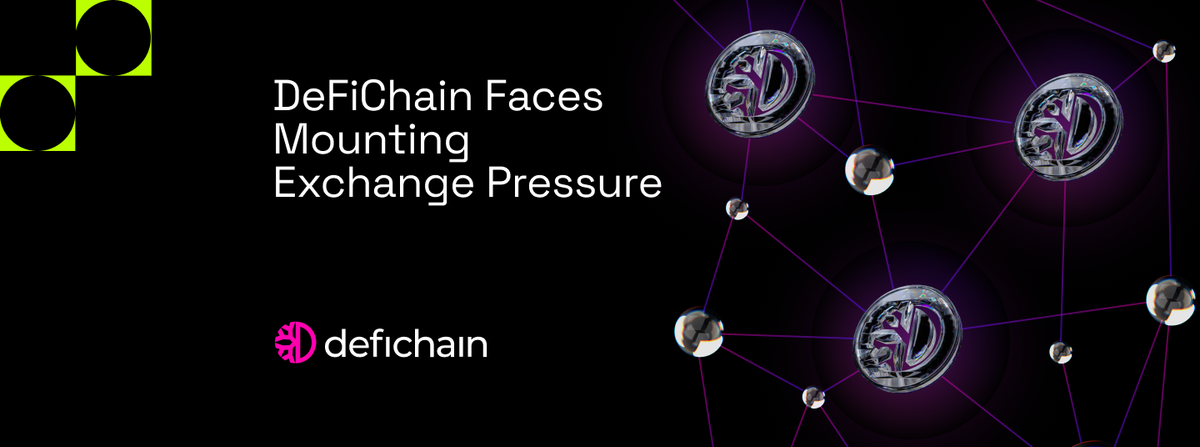 DeFiChain Faces Mounting Exchange Pressure as DFI Listings Come Under Threat